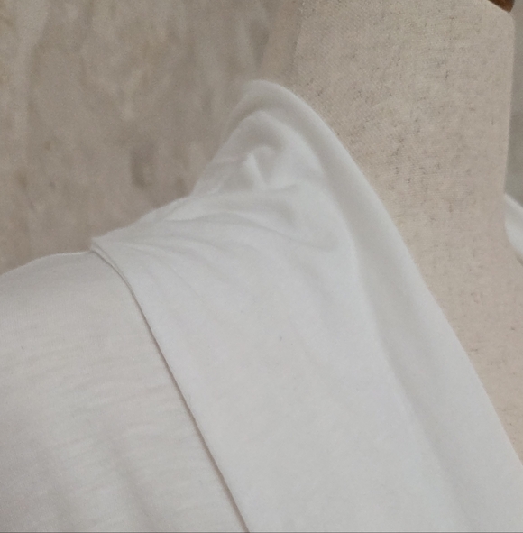 Skin Organic Pima Cotton White Belted Shawl Collar Robe Size 1 NWT Luxury Lounge - Picture 7 of 10